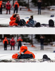 Understanding In-Water Ice Self-Rescue Training at Bark Lake Leadership and Conference Centre