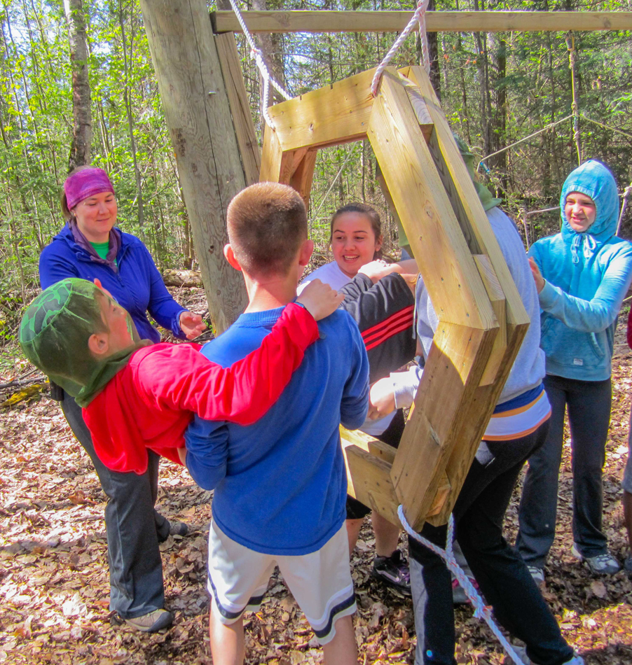 Low Ropes Challenge Course at Bark Lake Leadership Centre