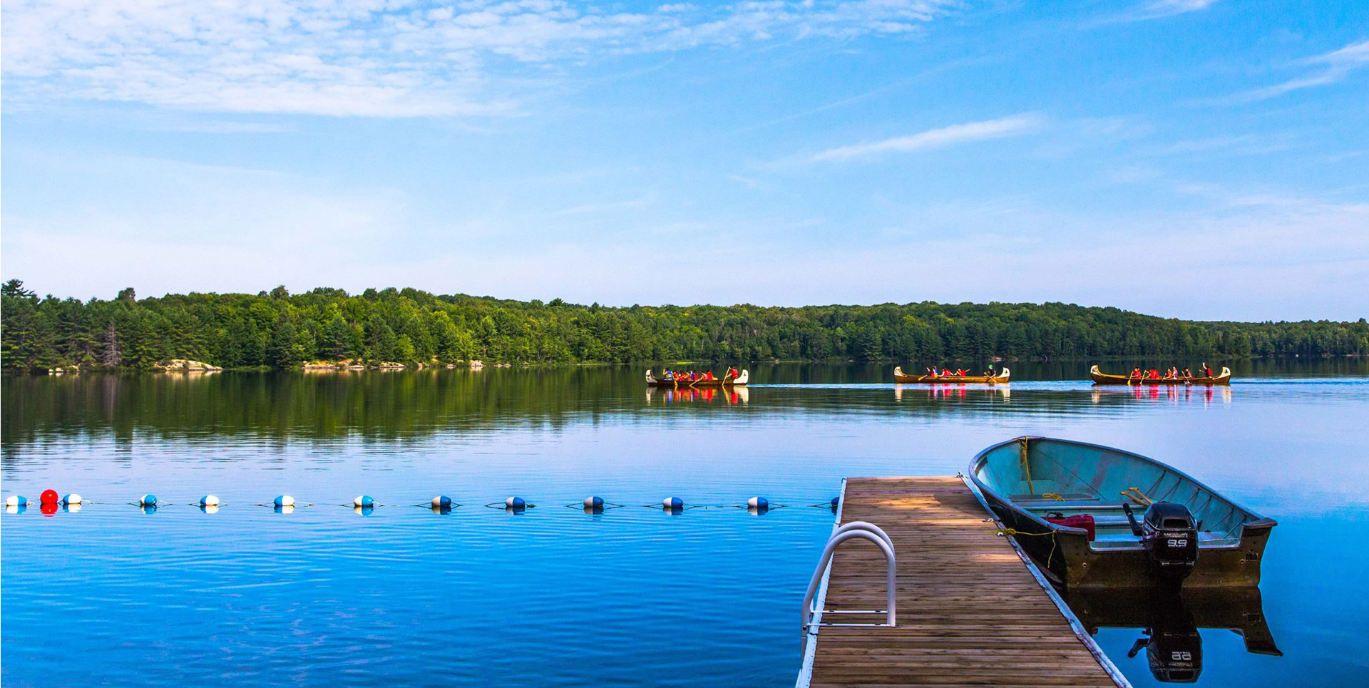 Bark Lake Leadership Centre view of the lake