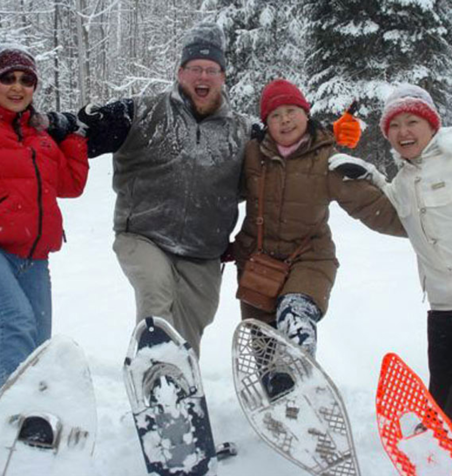 Snowshoeing at Bark Lake Leadership and Conference Centre