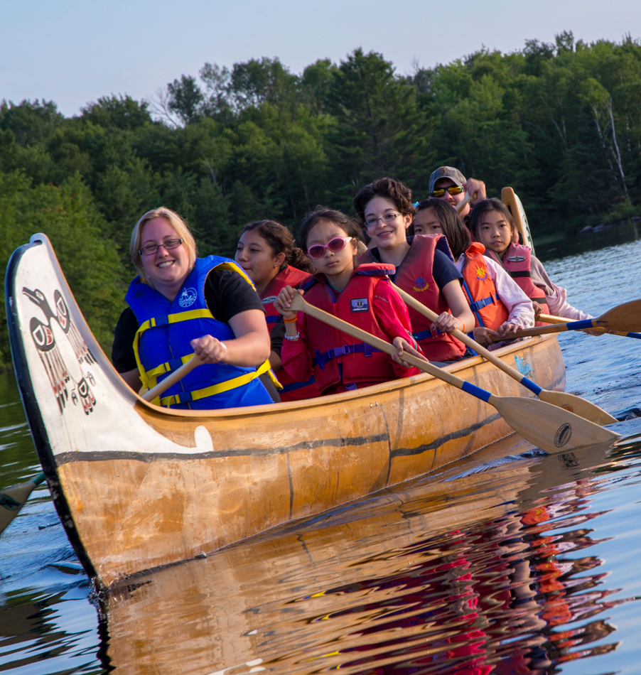 Voyageur Canoe at Bark Lake Leadership Centre