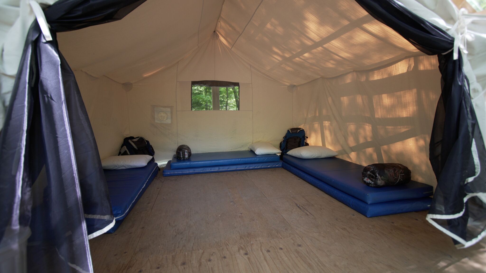 Platform Tent Interior